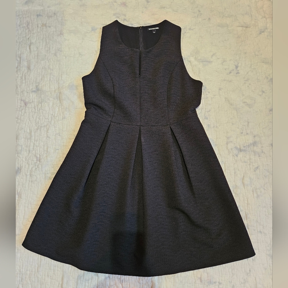 Gianni Bini Textured Black Sleeveless Fit & Flare Dress Size L 12